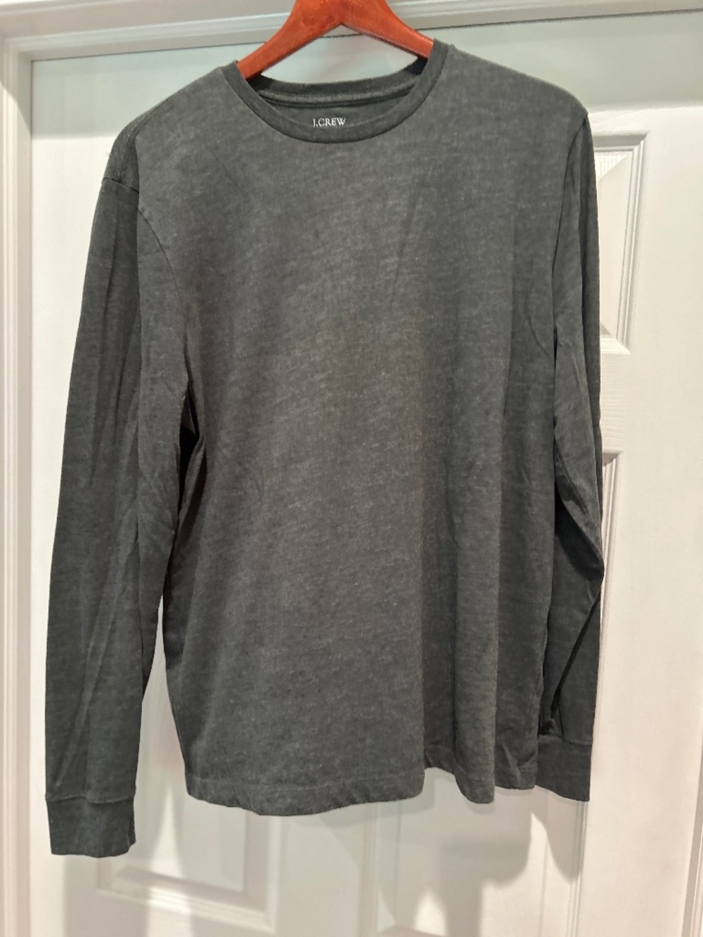 J Crew Long Sleeve dark green shirt Large